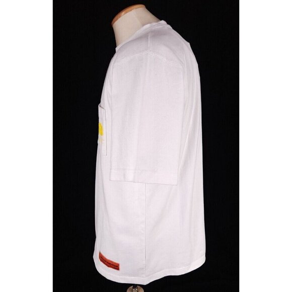 Heron Preston Pocket Style T-Shirt Size XS White Mens - Picture 4 of 16